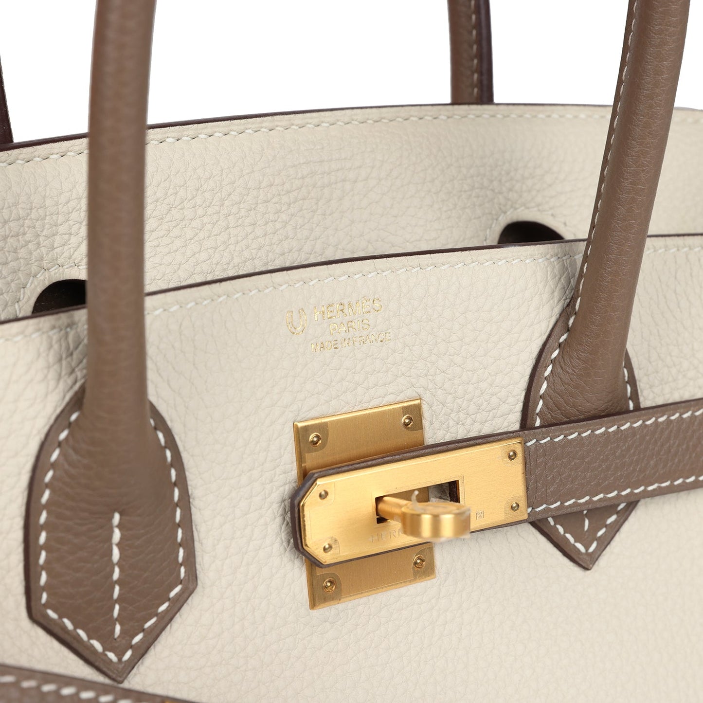Hermes Birkin 30 (HSS) Etoupe and Craie Togo